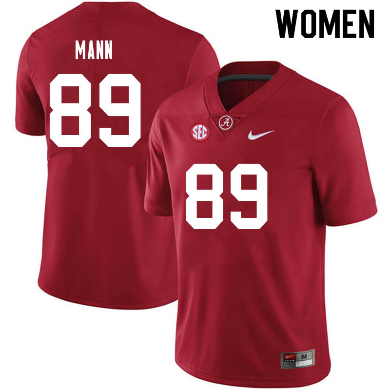 Alabama Crimson Tide Women's Kyle Mann #89 Crimson NCAA Nike Authentic Stitched 2021 College Football Jersey LU16B47WR
